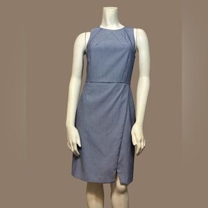 Banana Republic Factory Gray Asymmetrical Midi Dress